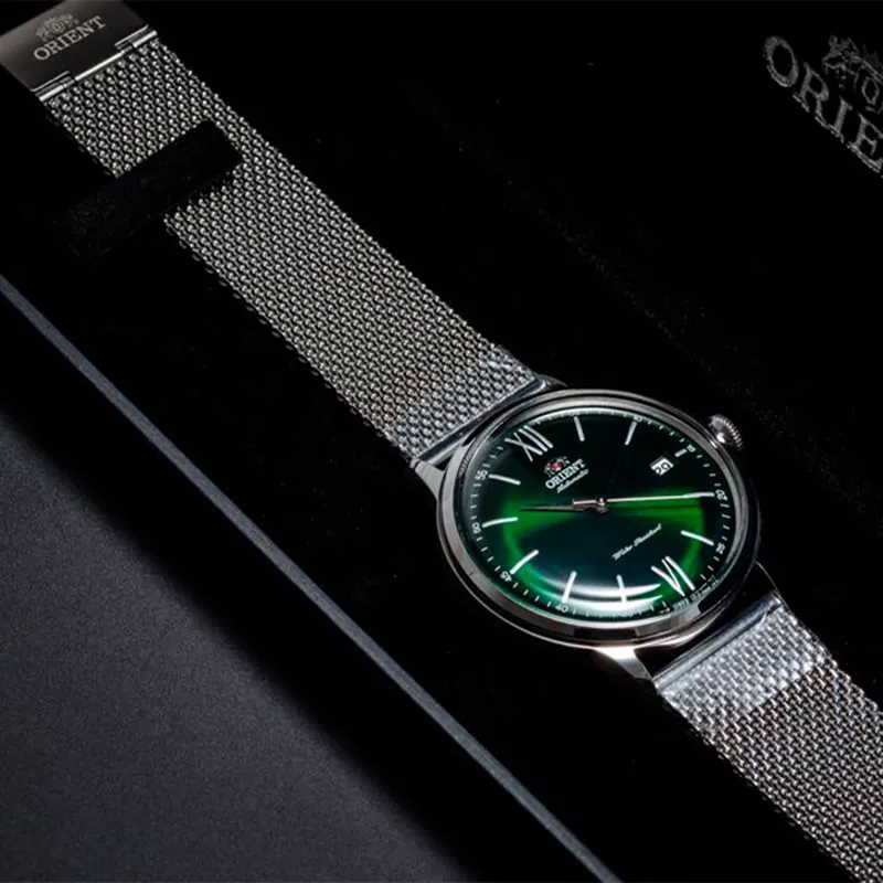 Orient Bambino Version 6 Green Dial Men's Watch- RA-AC0018E30B